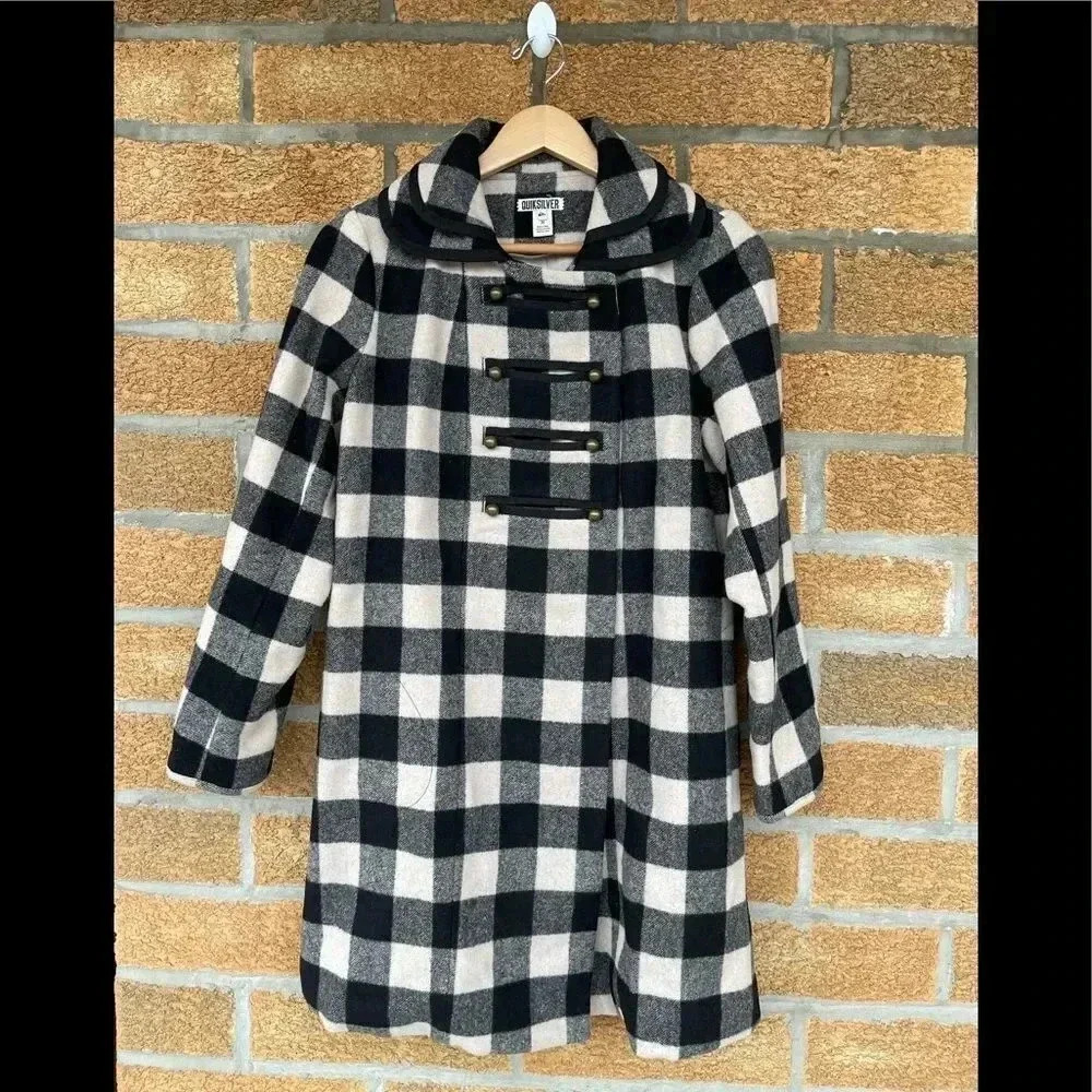 Quiksilver Plaid Wool Jacket medium